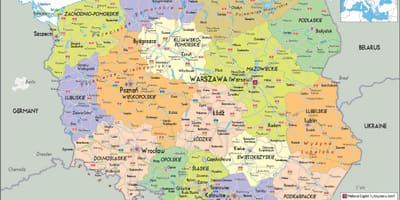 En pologne et dans les pays voisins de la carte